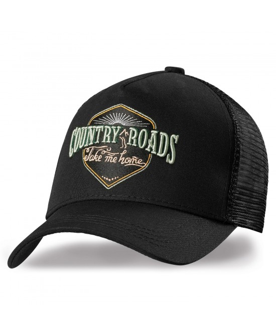 Trucker Hat - Country Roads Black Trucker Hat - Country Roads Black