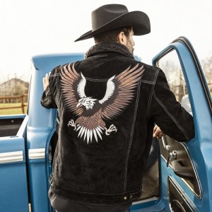 Stars & Stripes - Decker Black Men's Western Jacket