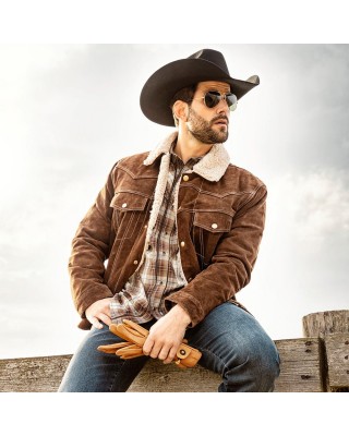 Stars & Stripes - Decker Brown Men's Western Jacket
