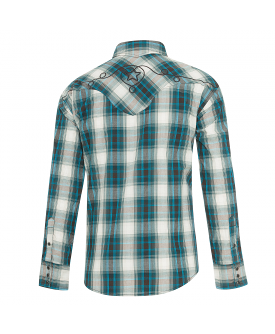 Stars & Stripes - Jeff Blue Men's Western Shirt