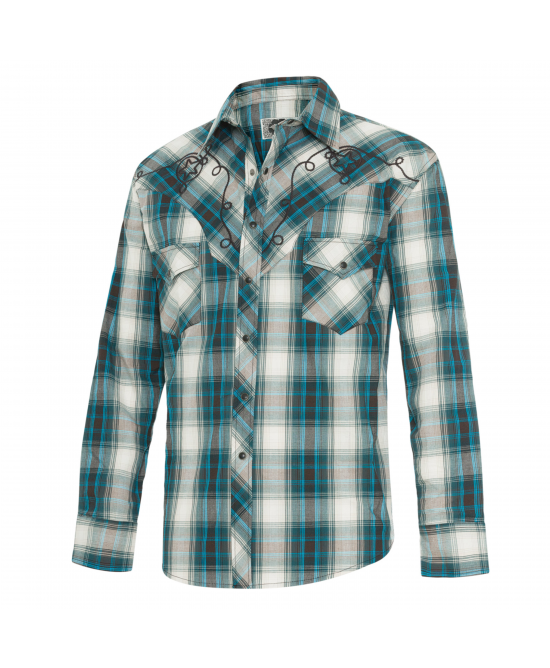 Stars & Stripes - Jeff Blue Men's Western Shirt