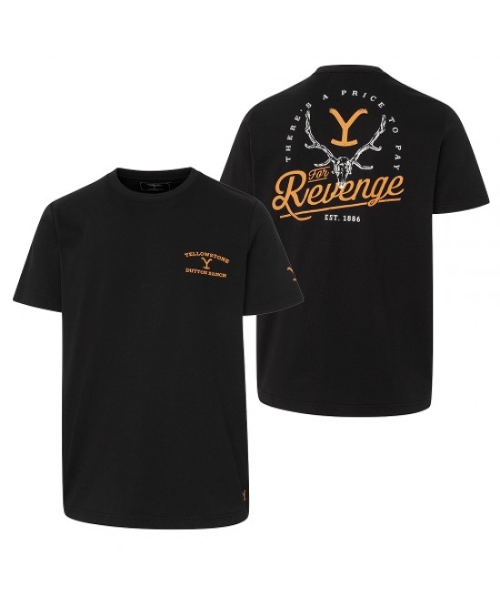 Stars & Stripes - Yellowstone T-Shirt For Revenge Black