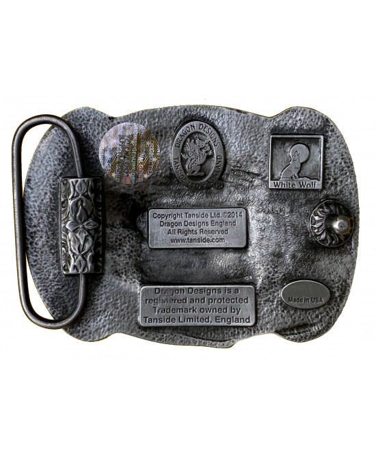 Belt Buckle - Cowgirl Silver and Gold