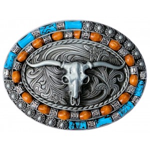 Belt Buckle - Western Steer Skull
