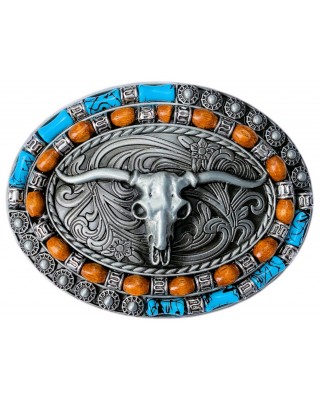Belt Buckle - Western Steer Skull