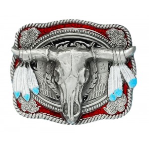 Belt Buckle - Steer Skull