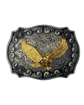 Belt Buckle - Western Gold Plated Eagle