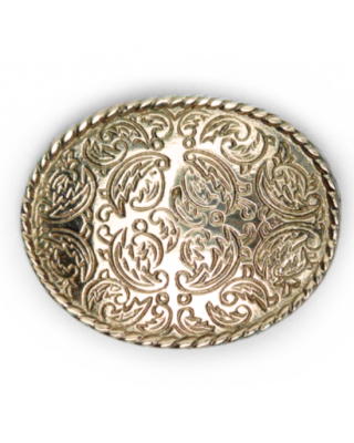 Belt Buckle - Gold Scroll