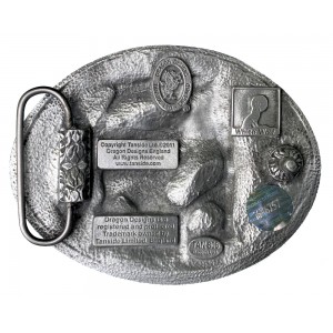 Belt Buckle - Wolf Feathers Dreamcatcher Belt Buckle - Wolf Feathers Dreamcatcher