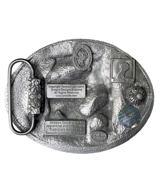 Belt Buckle -  Wolf Feathers Dreamcatcher 
