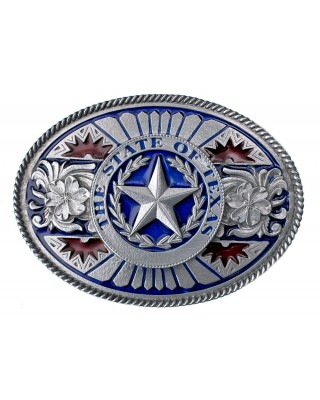 Belt Buckle - State of Texas Blue