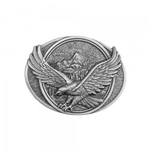 Belt Buckle - Eagle and Mountains