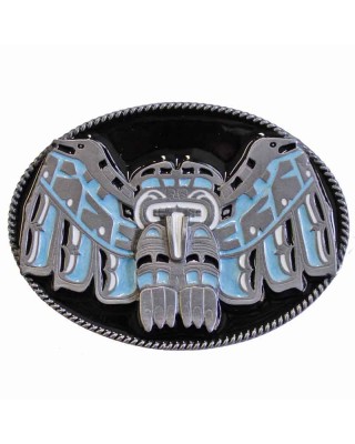 Belt Buckle - Western Totem Black