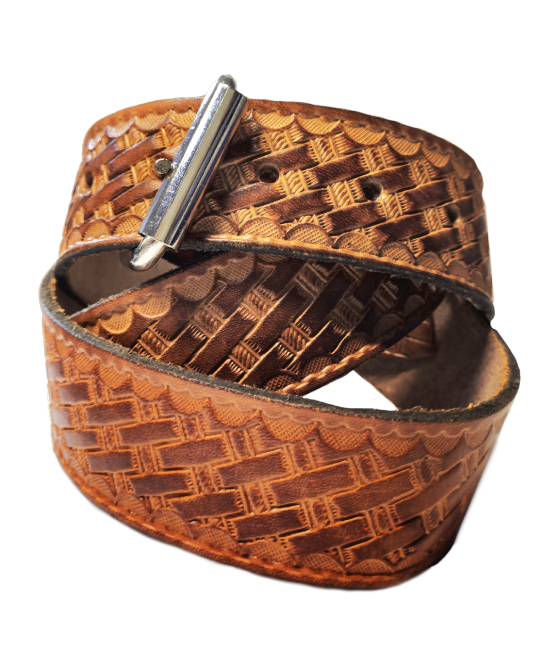 Leather Belt - Weave Pattern