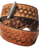 Leather Belt - Weave Pattern