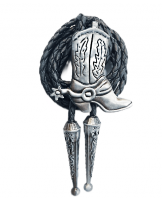 Bolo Tie - Cowboy Boot With Spurs 
