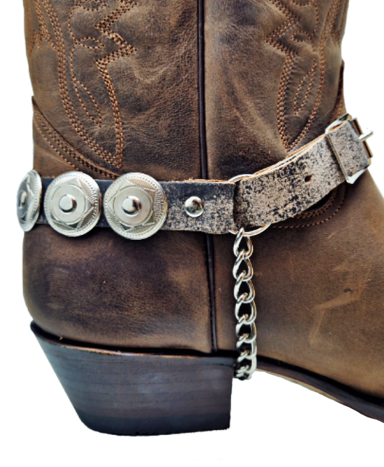 Boot Straps - Concho Stress Brown