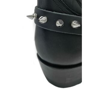 Boot Straps - Spikes Black