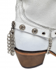 Boot Straps - Crystal White with Chains