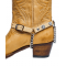 Boot Straps - Crystal Beige with Chains
