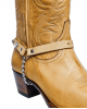 Boot Straps - Crystal Beige with Chains