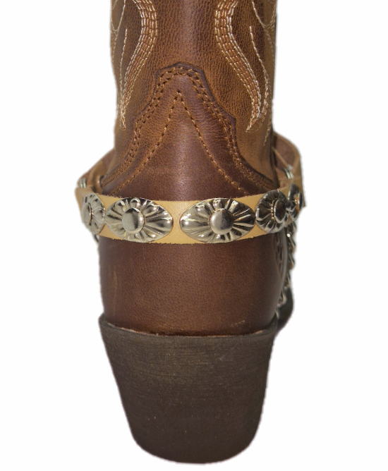 Boot Straps  - Oval Beige