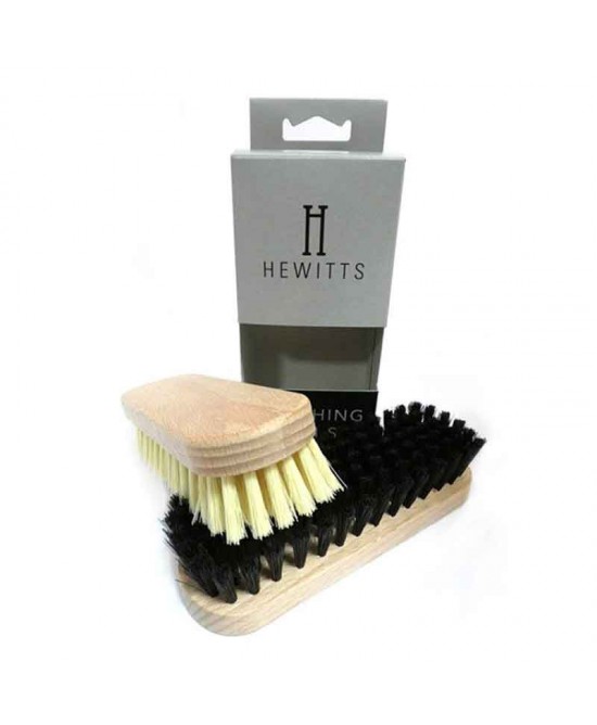 Hewitts Polishing Brush Set for Leather