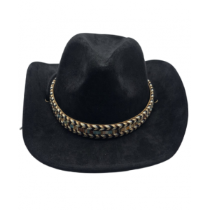 Western Hat - Children's - Black Aztec