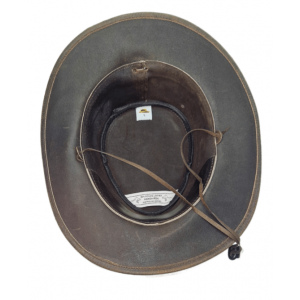 Leather Western Hat - Distressed Brown