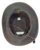 Leather Western Hat - Distressed Brown
