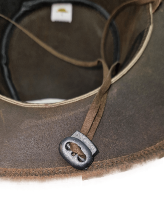Leather Western Hat - Distressed Brown