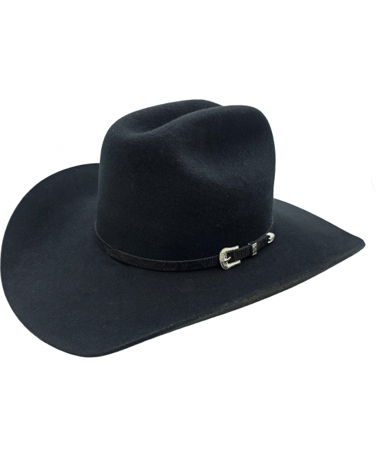 Wool Felt Buckle Hat Band Western Black Hat 