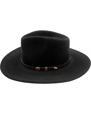 Wool Felt Western Hat - Horseshoe - Black