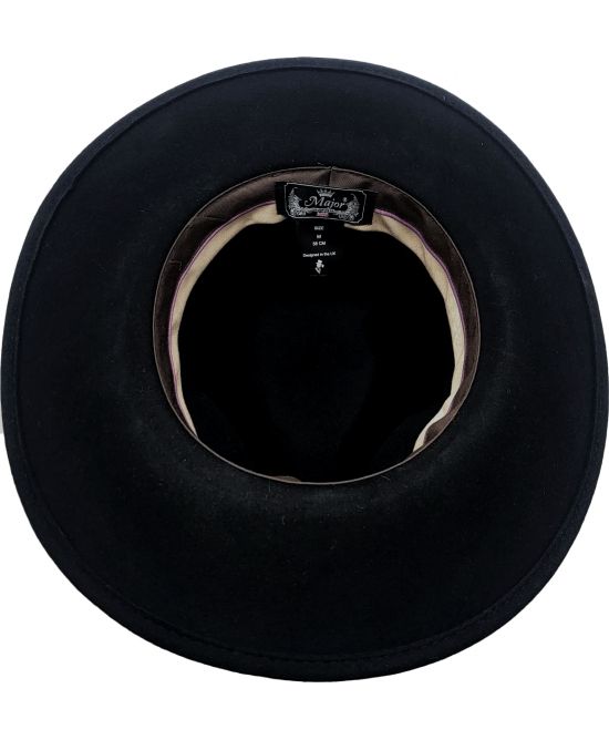 Wool Felt Western Hat - Horseshoe - Black