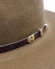 Wool Felt Western Hat - Horseshoe - Brown