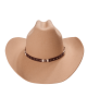 Wool Felt Western Tan Hat - Cognac Hatband Wool Felt Western Tan Hat - Cognac Hatband