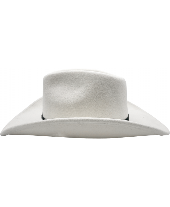 Wool Felt Western White Concho Hat