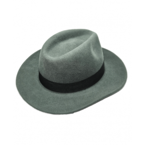 Wool Felt Hat - Dark Grey