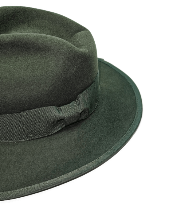 Wool Felt Hat - Olive Green