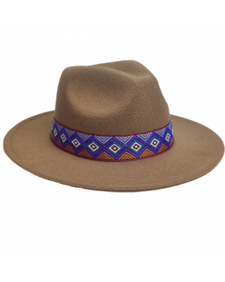 Felt Hat - Brown - One Size