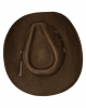 Wool Felt Western Brown Concho Hat