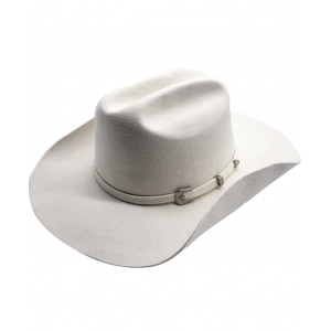Wool Felt Buckle Hat Band Western White Hat 