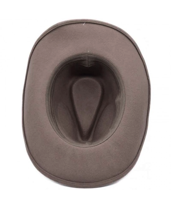 Wool Felt Western Hat - Camel Brown - Crushable