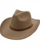 Wool Felt Western Hat - Camel Brown - Crushable