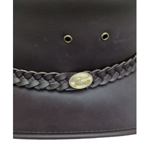 Leather Western Hat - Outback Trailblazer Australian Brown
