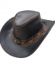 Leather Western Hat - Flowers Leather Western Hat - Flowers