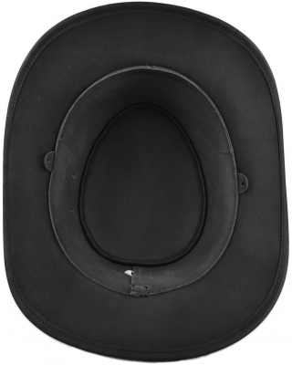Leather Western Hat - Australian Black