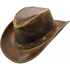 Leather Western Hat - Stars Leather Western Hat - Stars