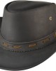Leather Western Hat - Australian Black