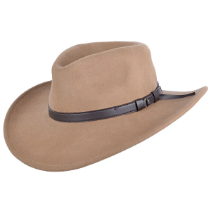 Wool Felt Western Camel Hat - Crushable Wool Felt Western Camel Hat - Crushable